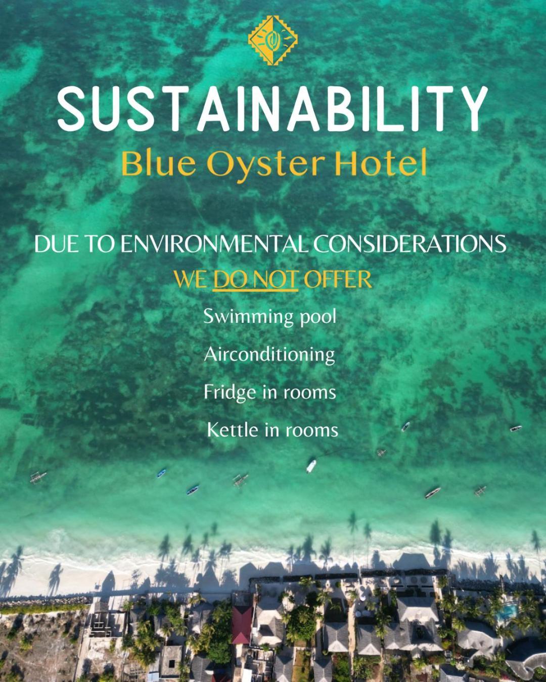 Blue Oyster Hotel Jambiani  Kültér fotó